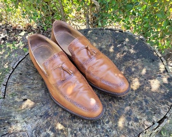 Mocasines de cuero vintage con borlas - Talla 11 para hombre