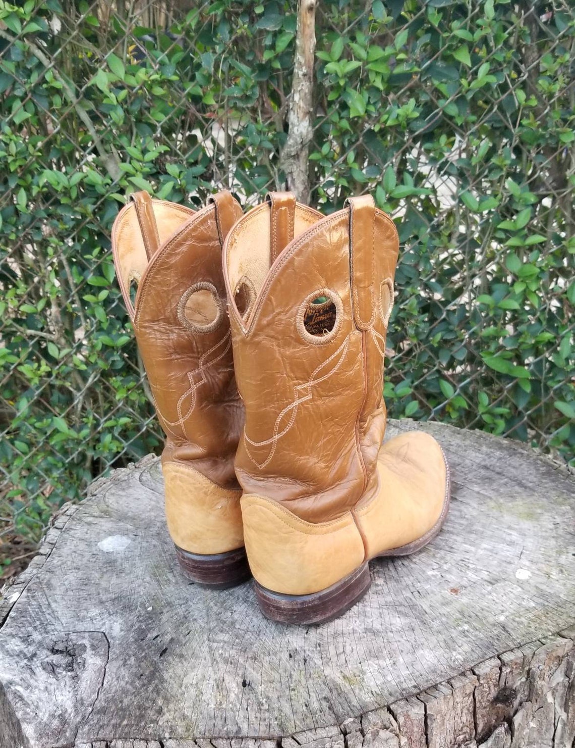Vintage Cowboy Riding Boots/western Style Rodeo Boots/genuine Etsy