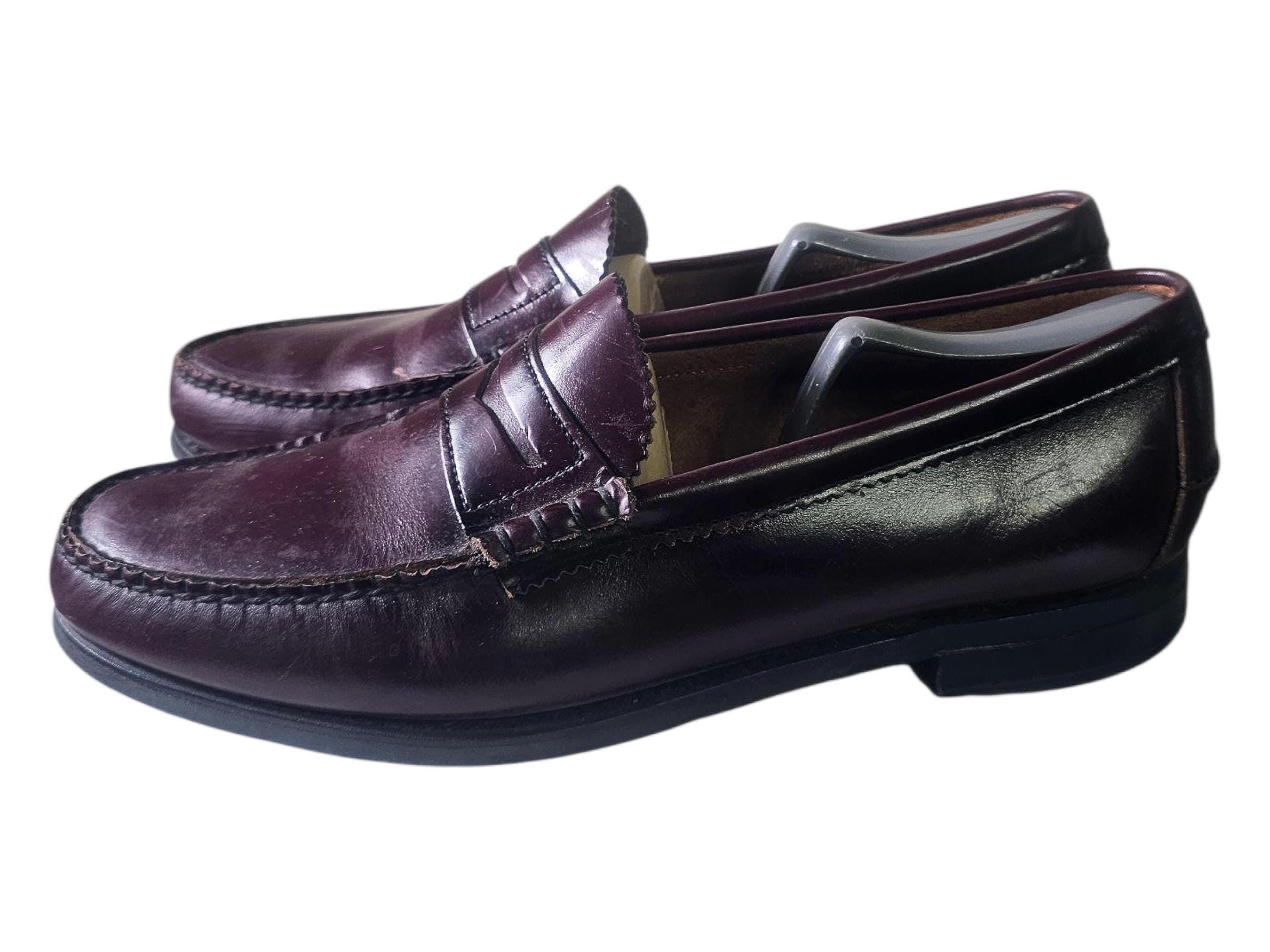 Vintage Dexter Oxblood Penny Loafers Handsewn Made in USA 11 