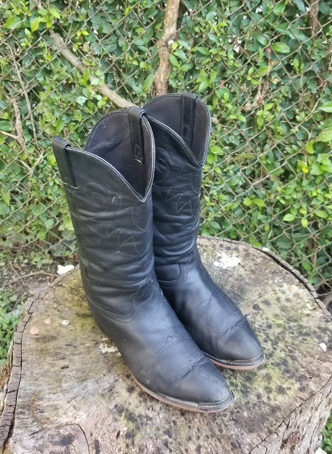 Durango Vintage Black Suede Western Boots Crush by Durango Women main image 4