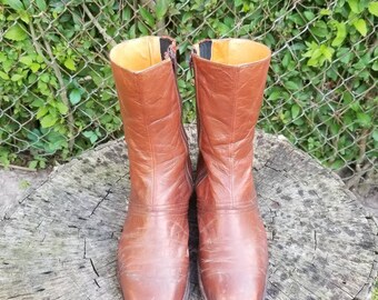 Paul Chardo Vintage Leather Zip Up Boots Sz 9 US/27.5 ZAPATOS | Etsy España