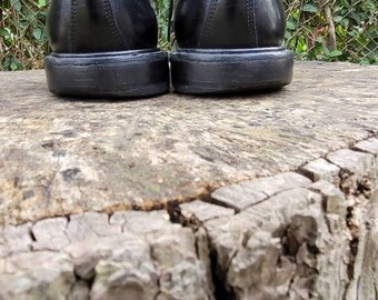 Vintage Men Black Leather Lace Up Shoes By Johnston And Murphy Size 8.5M/Men Des Vintage Johnston & Murphy Black Leather Lace up Dress Shoes  main image 3