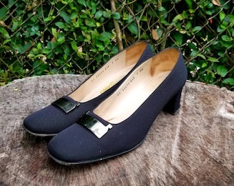 Klasyczne czółenka w stylu vintage marki Salvatore Ferragamo/czółenka z lat 80. 9AA