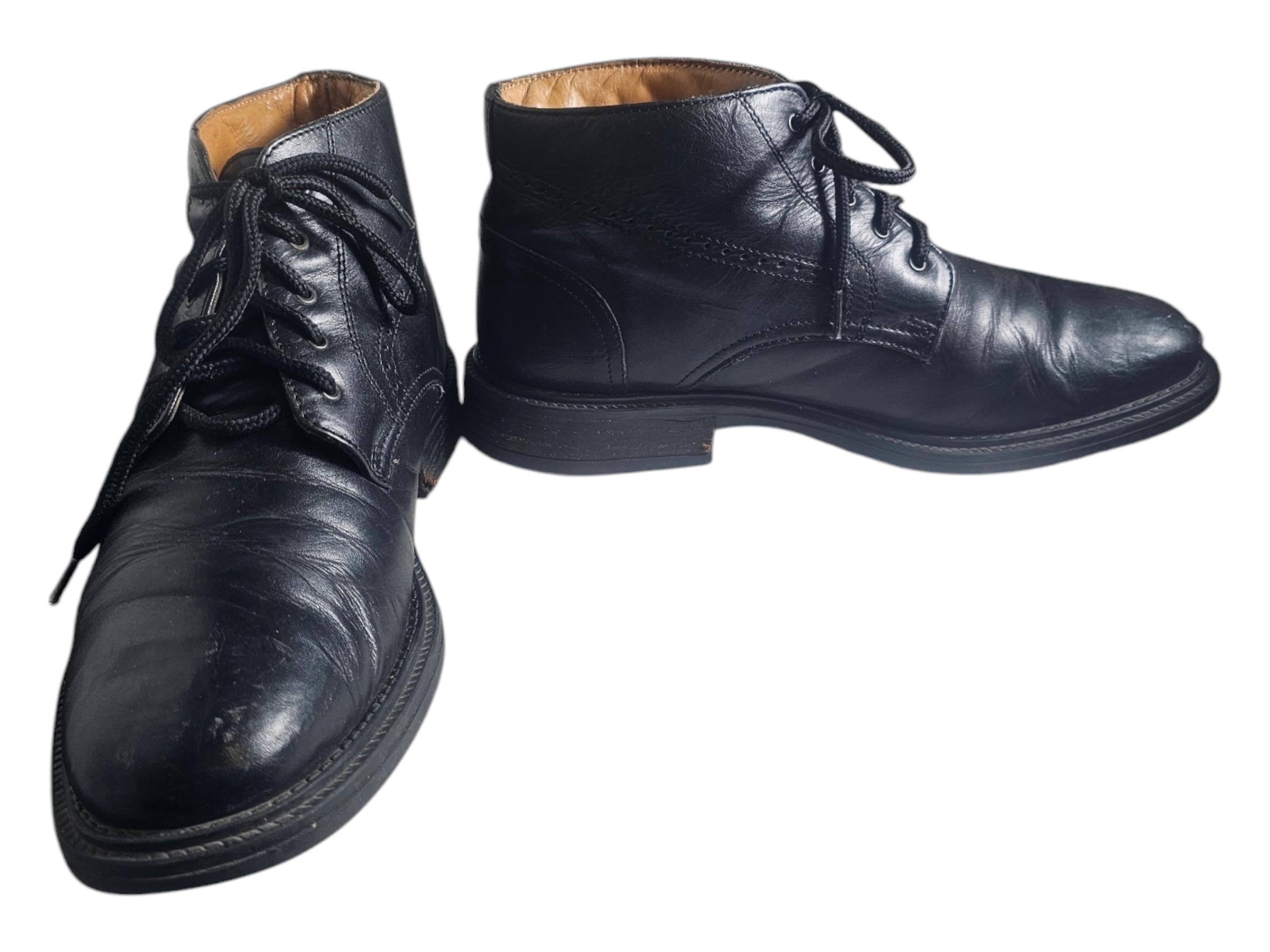 Venturini Boots Sz 10 Black Chukka Leather Men Men main image 3