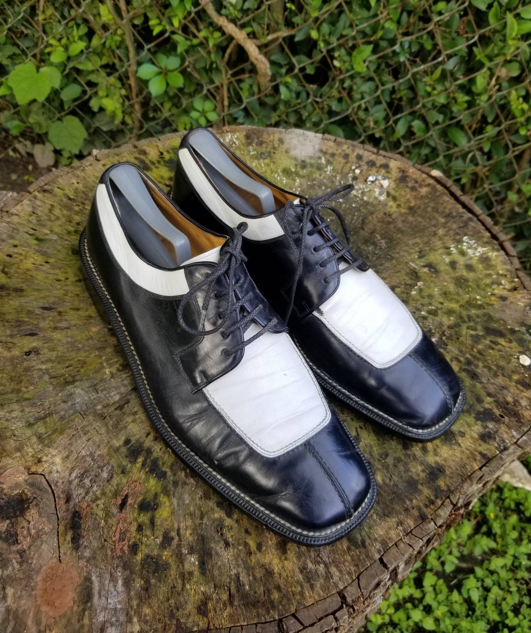 Zapatos de vestir estilo Oxford/vintage Magnanni de piel bicolor