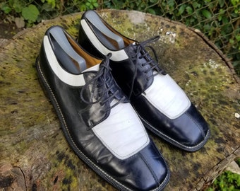 Magnanni  Lace Up Two Tone Leather 9.5M Oxford's/Vintage Men's Dress Shoes