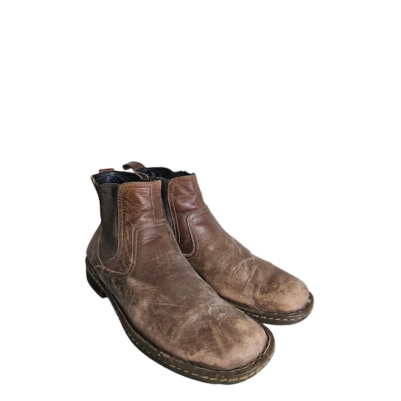 Born Hemlock Men's Size 13 Brown Leather Chelsea Boots Comfort Pull On