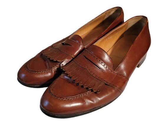 Polo Ralph Lauren Leather Penny Loafers with Frin… - image 7