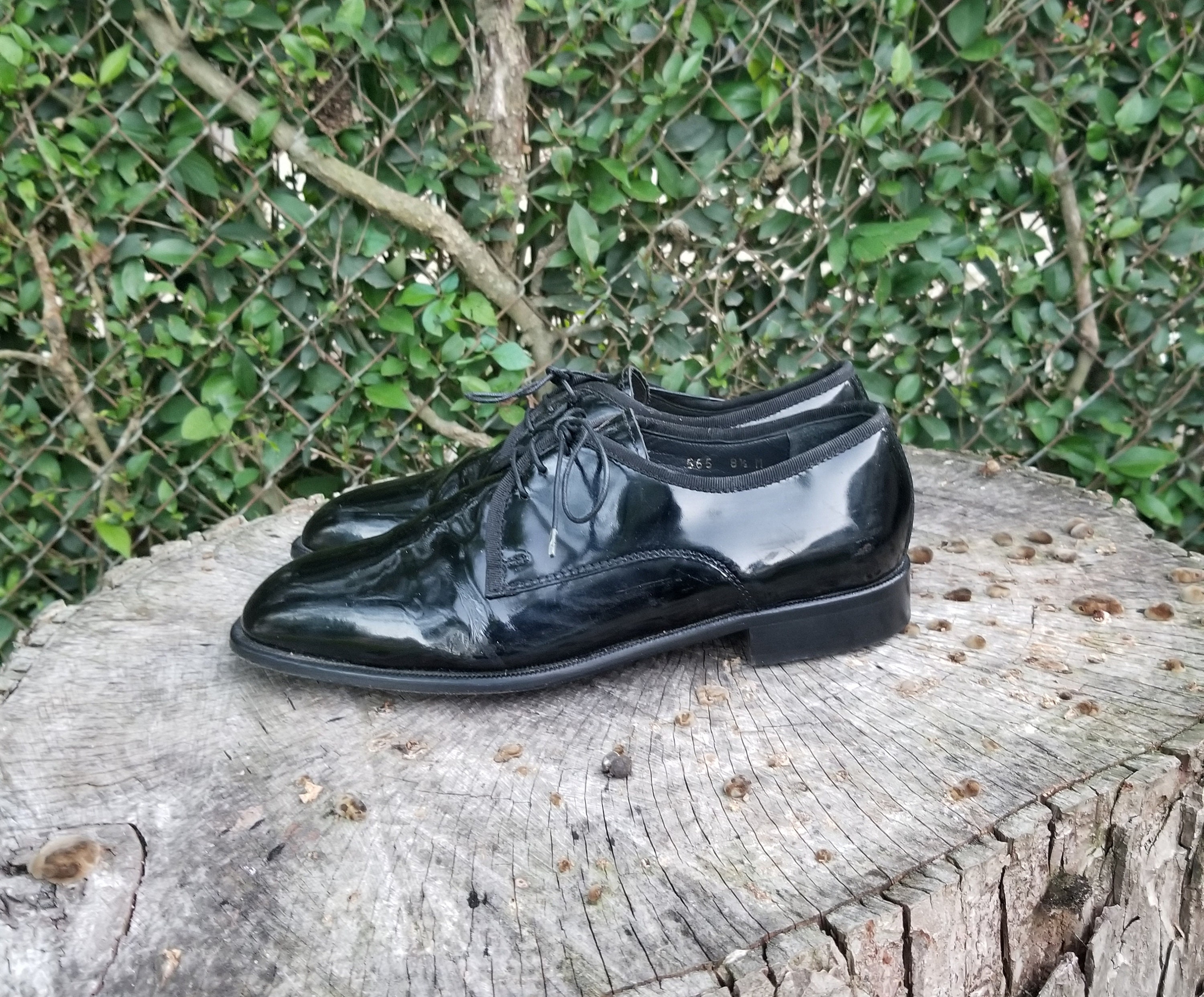 Pronto Uomo Firenze Dress Shoes Formal Tux Black Patent  display picture 1