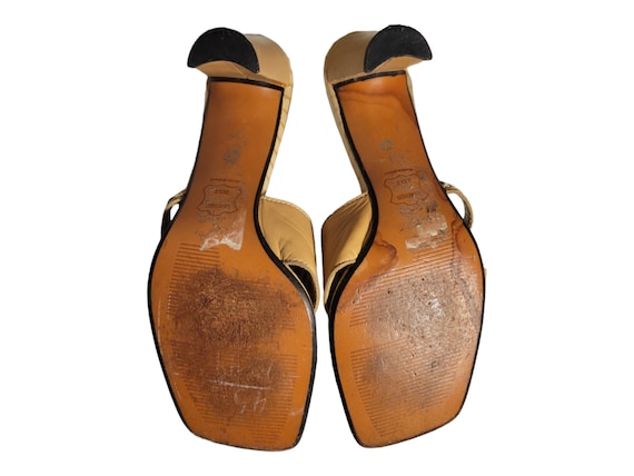 Stuart Weitzman Open Toe Slides Size 6/ Leather S… - image 9