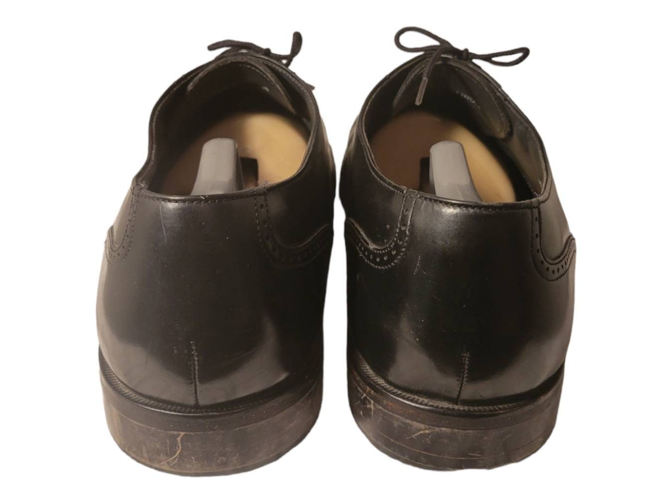 Bostonian Classic Oxford Shoes Mens 10EEE Black Leather Cap Toe Dress Formal Ferragamo Men main image 3