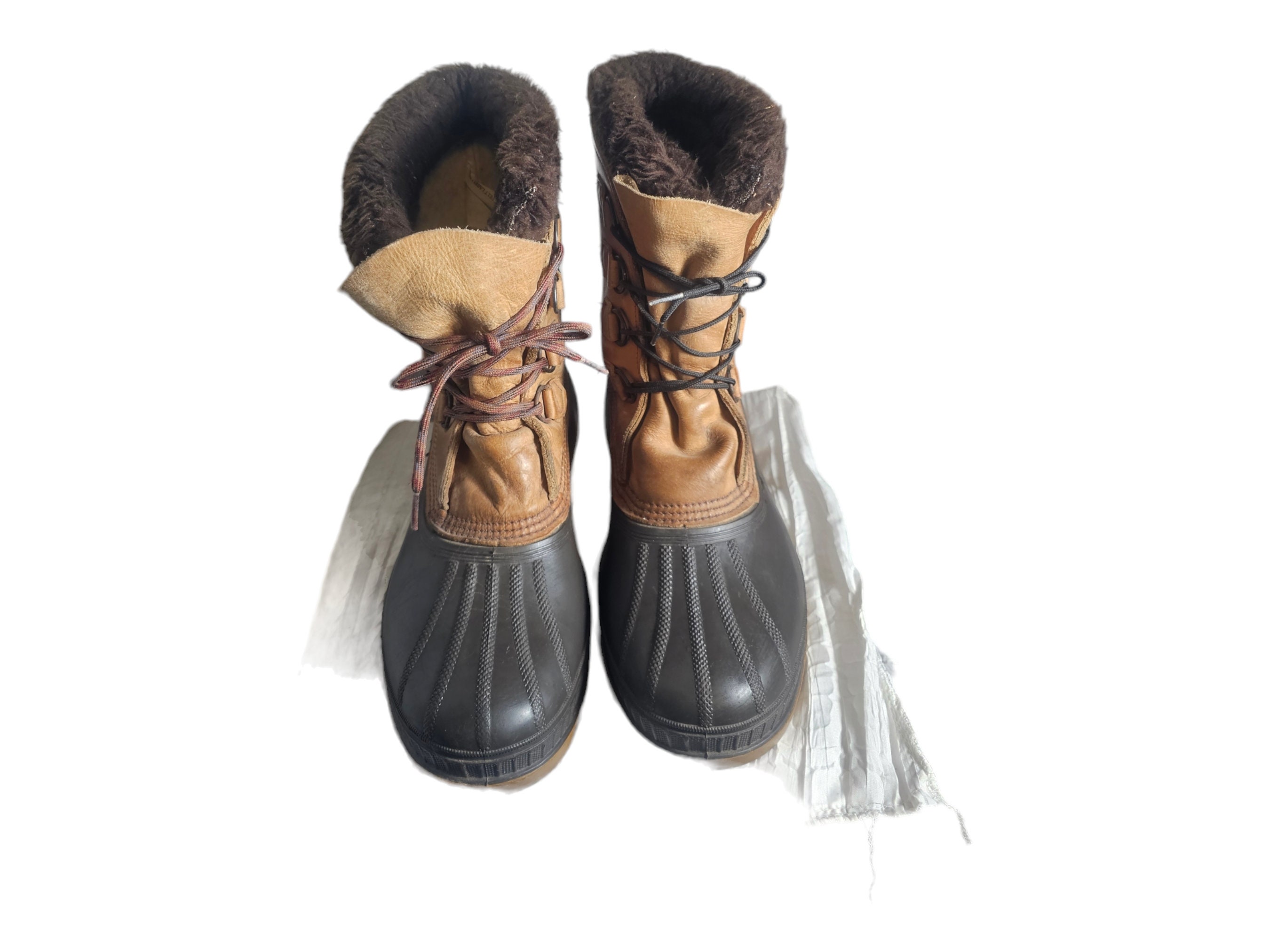 Sorel Badger original snow work boots Sorel Badger Snow Boots Womens 9 Green Leather Waterproof  main image 2