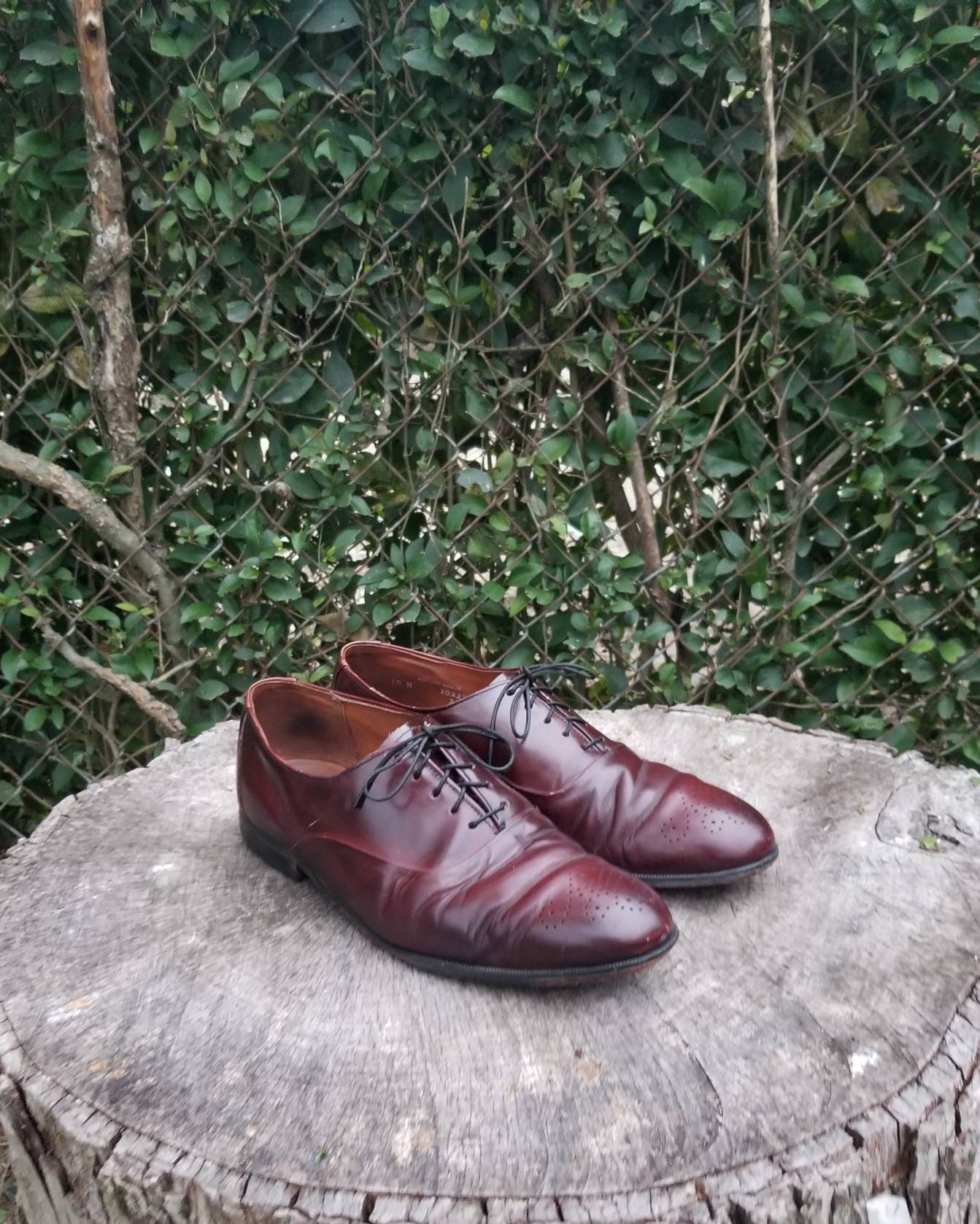Sz 10 Vintage Oxford Shoes for Men by Bostonian/ Genuine - Etsy Denmark