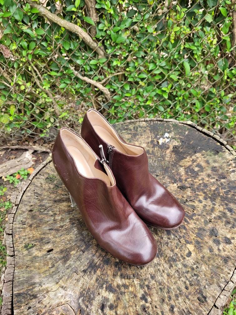 本革 イタリア製 VIA SPIGA ビアスピガ ヒール ローファー S〜M Via Spiga Shoes - Etsy