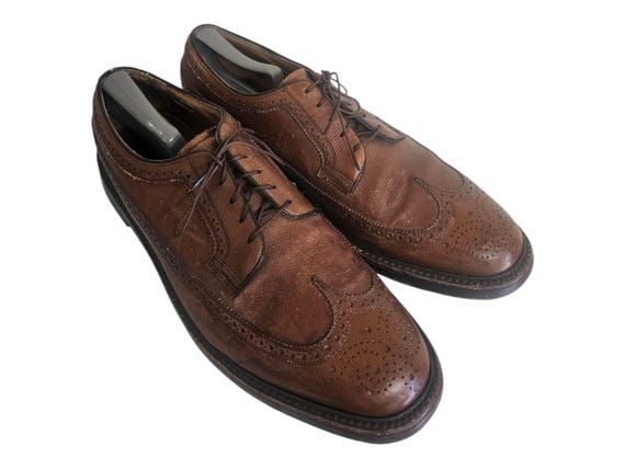 【VINTAGE】【50’s】FLORSHEIM スエードシューズ Florsheim Vintage Royal Imperial Wingtip Kenmoor V Cleat 637395 Sz