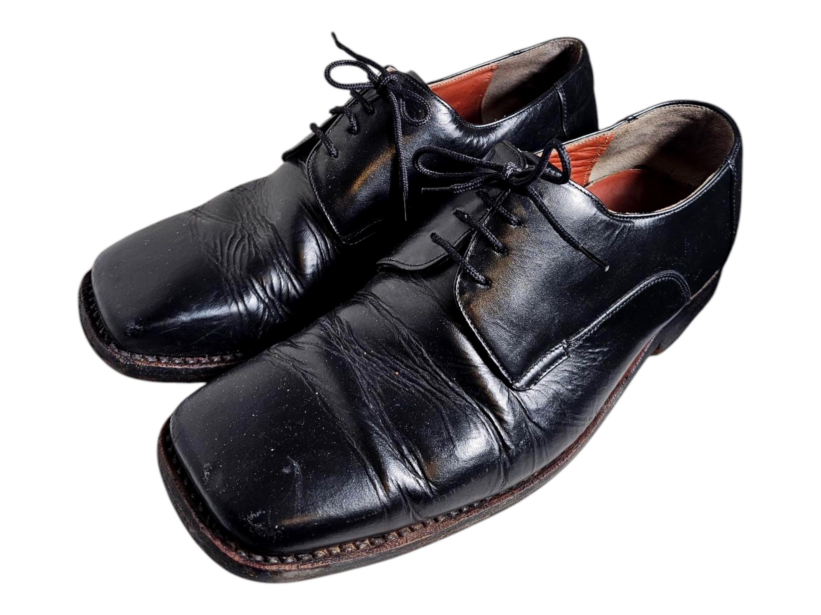 New! Mens Johnston & Murphy Black Leather Square Toe Oxford Shoes. Size 8.5M. Johnston & Murphy Mens Black Sheepskin | Mercari main image 4
