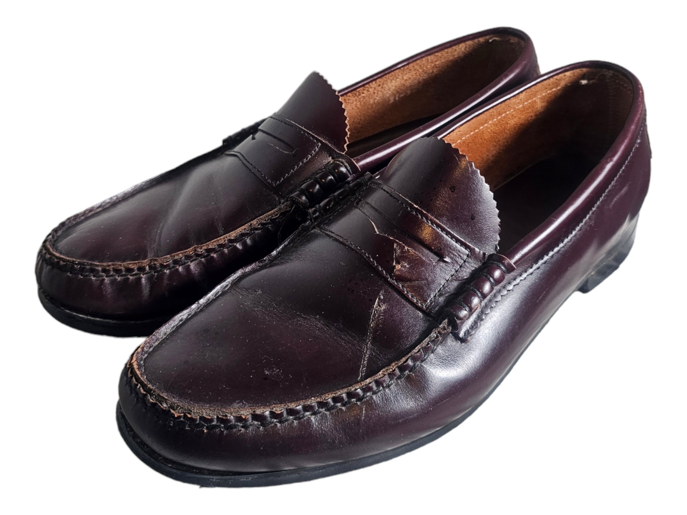 Dexter Dark Brown Leather Penny Loafers - Men display picture 3