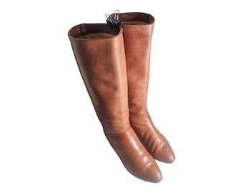 Vintage Morgan Taylor Boots Größe 6.5 Italienischer Pull-On-Stil