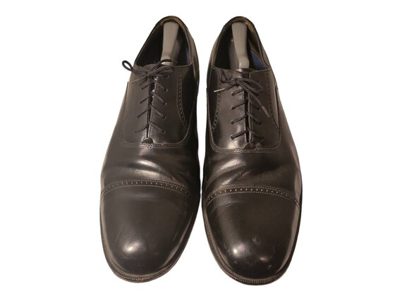 Stanley Blacker Black Leather Lace up Oxford Cap Toe Dress Stanley Blacker Black Leather Lace up Oxford Cap Toe Dress
