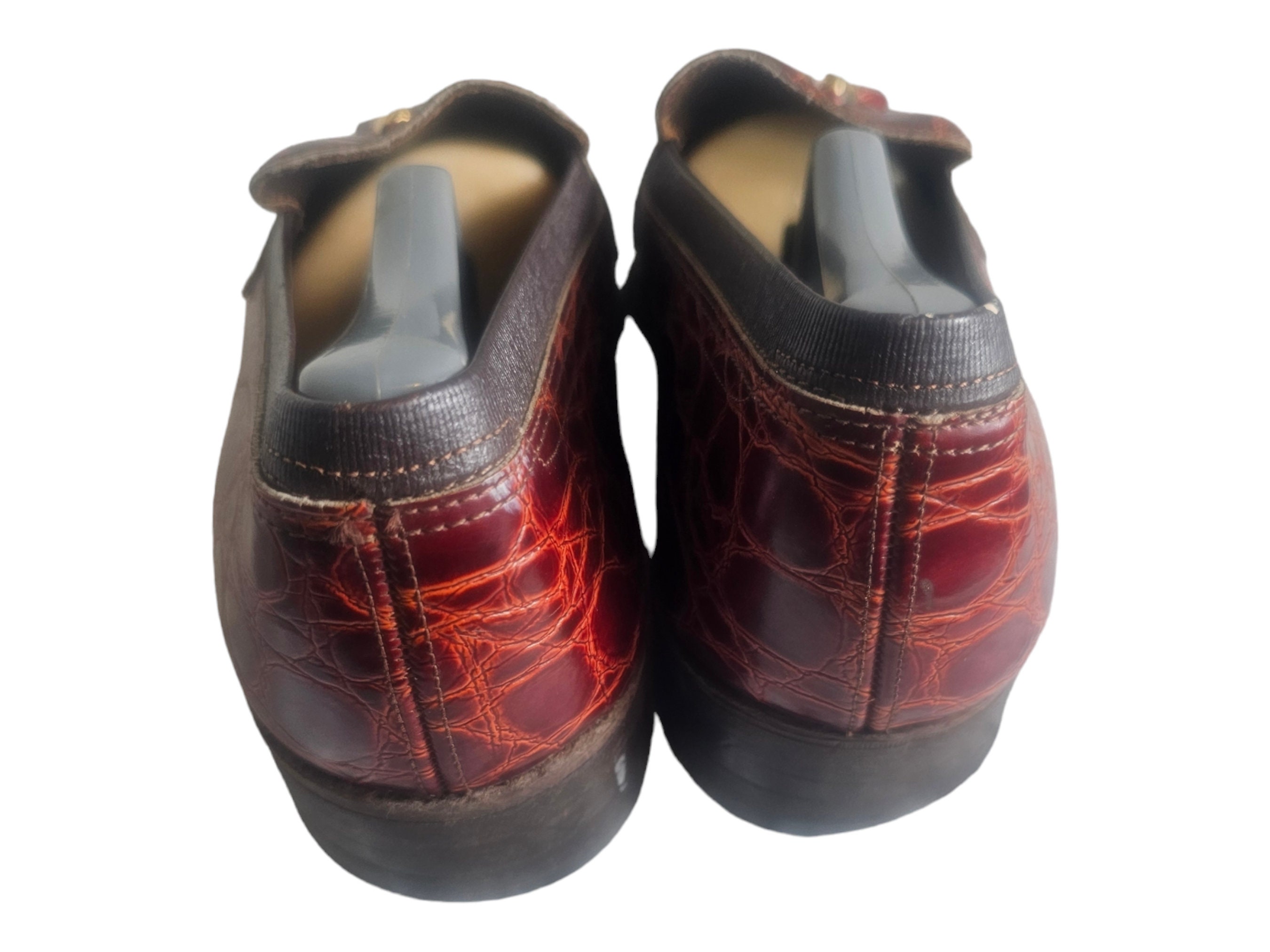 Nettleton USA Red Lava Polymer Alligator Print Tassel Loafer Slip On Dress Shoe Amazon.com | Generic Leather Classic Tassels Loafer for Mens  main image 4
