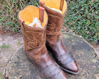 Men's Vintage Wrangler Broken-in & Distressed Western Cowboy Boots