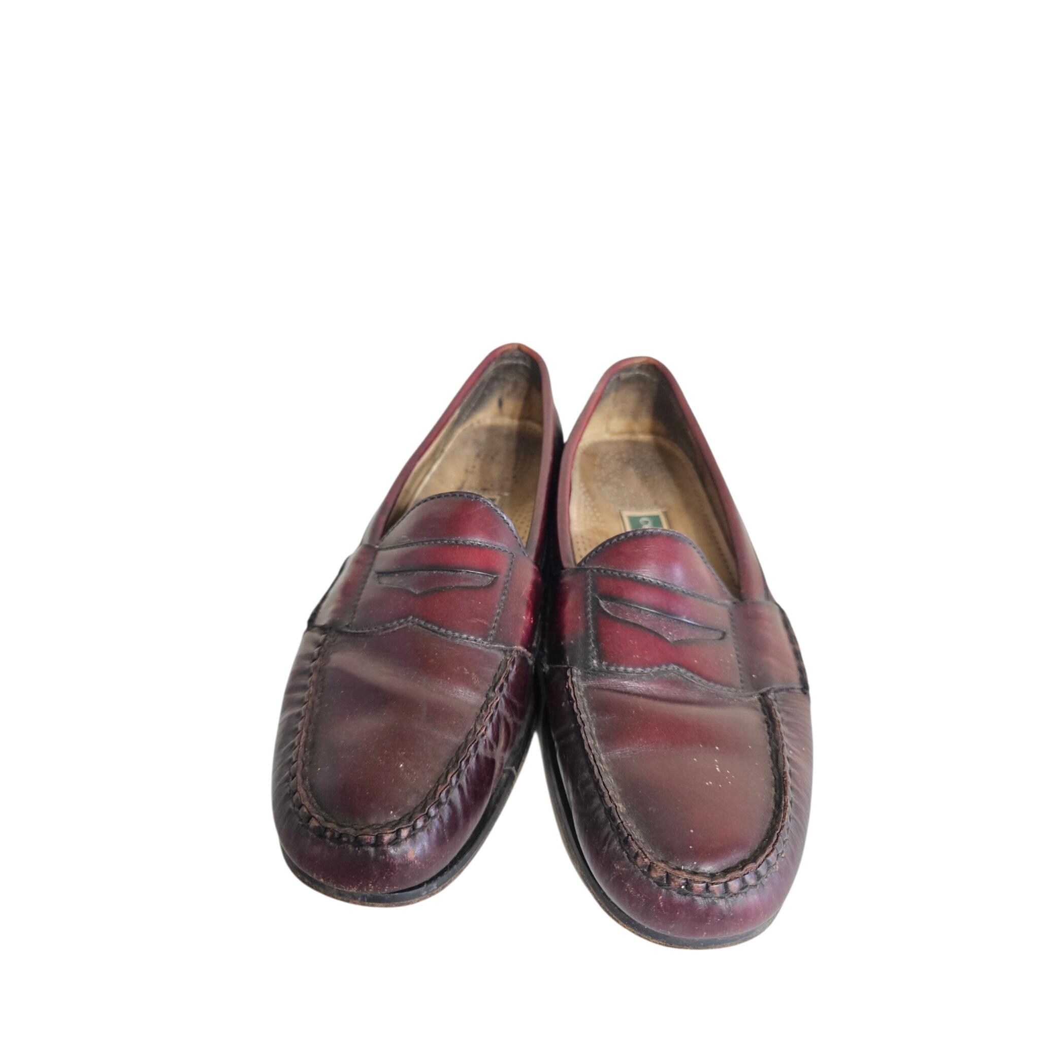 Cole Haan Pinch Penny Loafers Mens Sz 9.5 Dark Burgundy  display picture 1