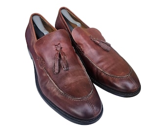 デッドストック 50s USA ヴィンテージ ローファー ダークブラウン 本革 ヴィンテージ デッドストック 1950 レザー ヴァンプ ローファー