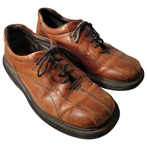 Brown Shoe Collection Vintage Men\'s Italian Leather Rust Casual Lace-Up Shoes il_fullxfull.2540982508_5r2w.jpg main image 4