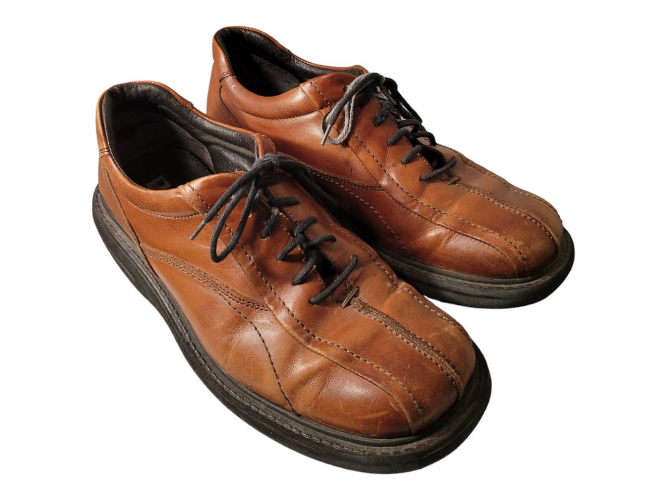 Brown Shoe Co. Italian Leather Lace up Shoes - Mens 10M - Etsy display picture 3