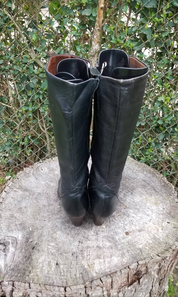 Sz 7.5 Vintage Genuine Leather Riding Boots By Th… - image 6