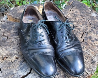 Scarpe eleganti vintage Sandro Moscoloni in pelle nera con punta a