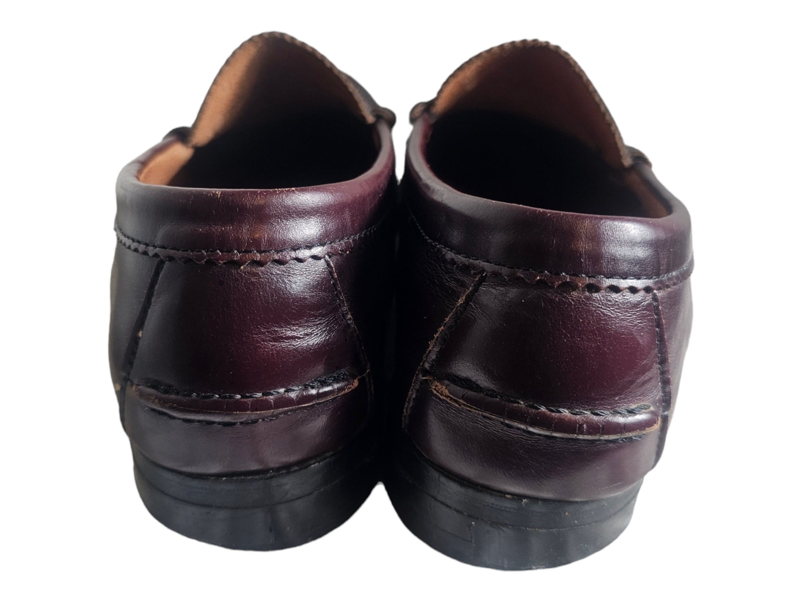 Dexter Men’s Penny Loafers Brown Leather with Black Rubber Driving Soles 12M Dexter Dark Brown Leather Penny Loafers - Men main image 2