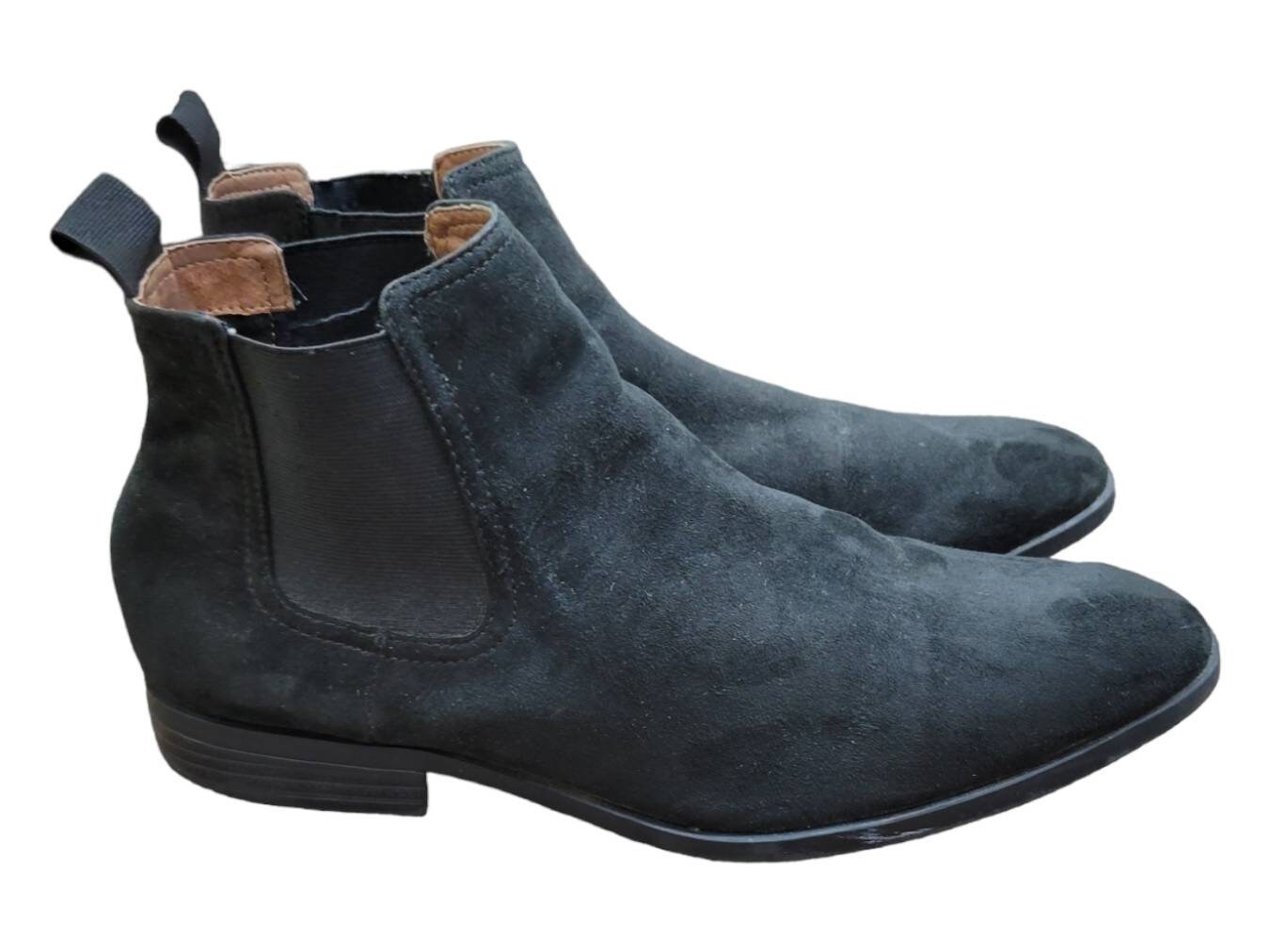 Mens Chelsea Boots Size 42EU/US 9 Suede Leather by H & M - Etsy