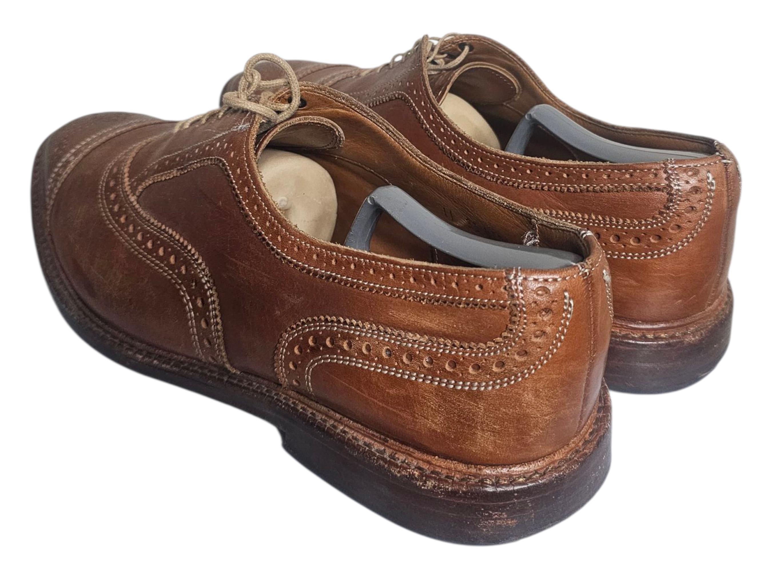 Allen Edmonds Mctavish Men 11 D Wingtip Oxford Shoes Brown  display picture 1