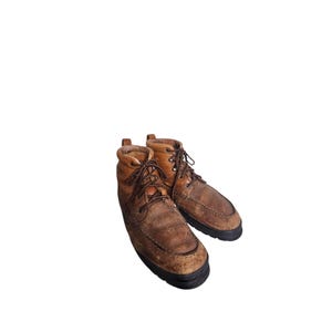 Vintage Lopez Taibo Leather Chukka Boots Brown Mens 8.5 Moc Toe Moc Toe Chukka - Etsy main image 2