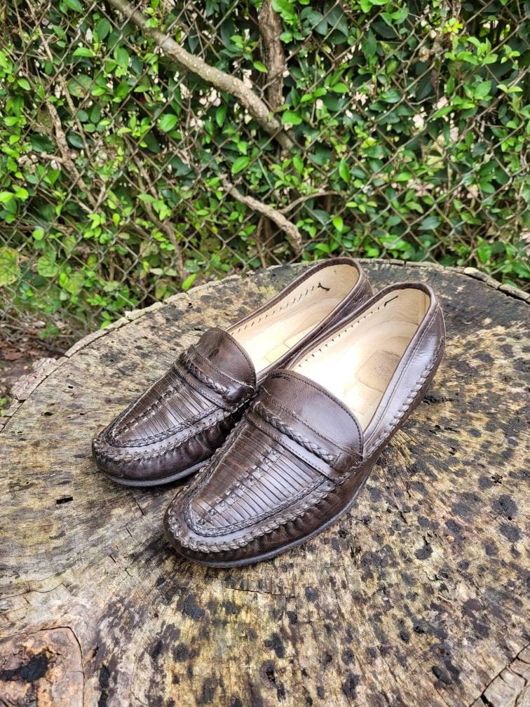 デザイン◎ 90s~ Vintage Woven Leather Loafers il_fullxfull.3365803918_nnke.jpg