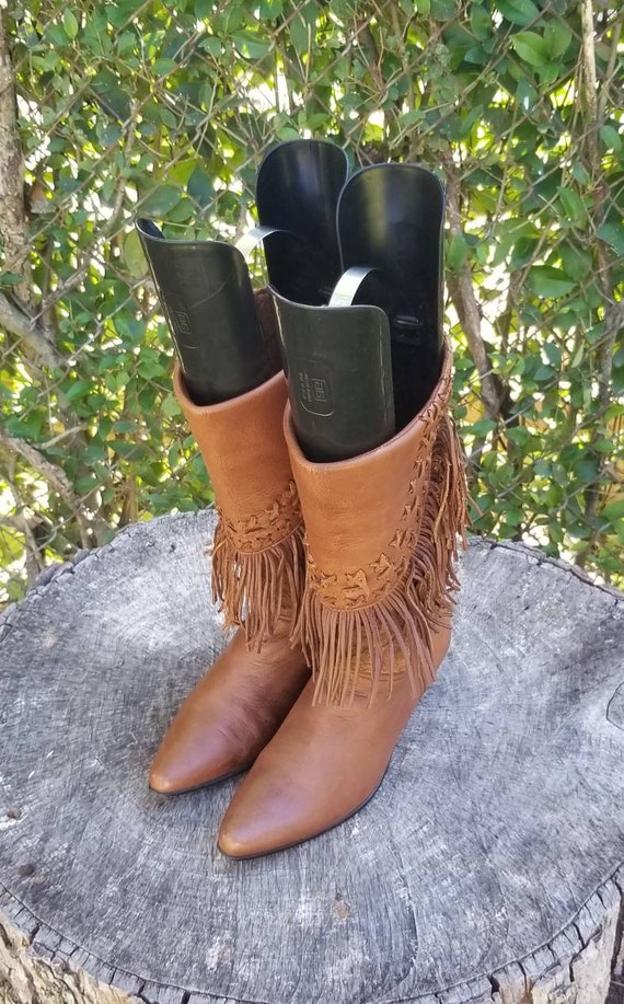 genuine leather slouch boots