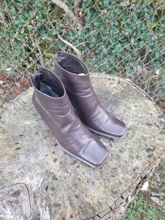Enzo Angiolini Square Toe Ankle Booties