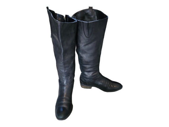 Sam Edelman Penny 2 Riding Boots Knee High Sz 7.5 M Black Leather