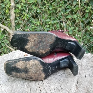 Gr. 6 Vintage Ankle Boots/Reißverschluss Ankle Boots mit Designer Schnalle/1990er Jahre Bild 10