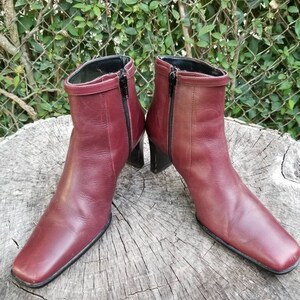 Gr. 6 Vintage Ankle Boots/Reißverschluss Ankle Boots mit Designer Schnalle/1990er Jahre Bild 8