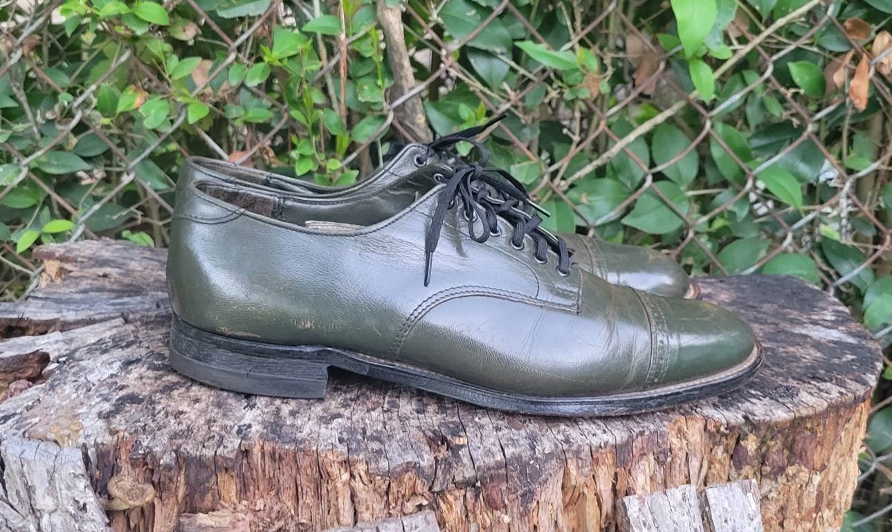 Green stacy adams best sale shoes