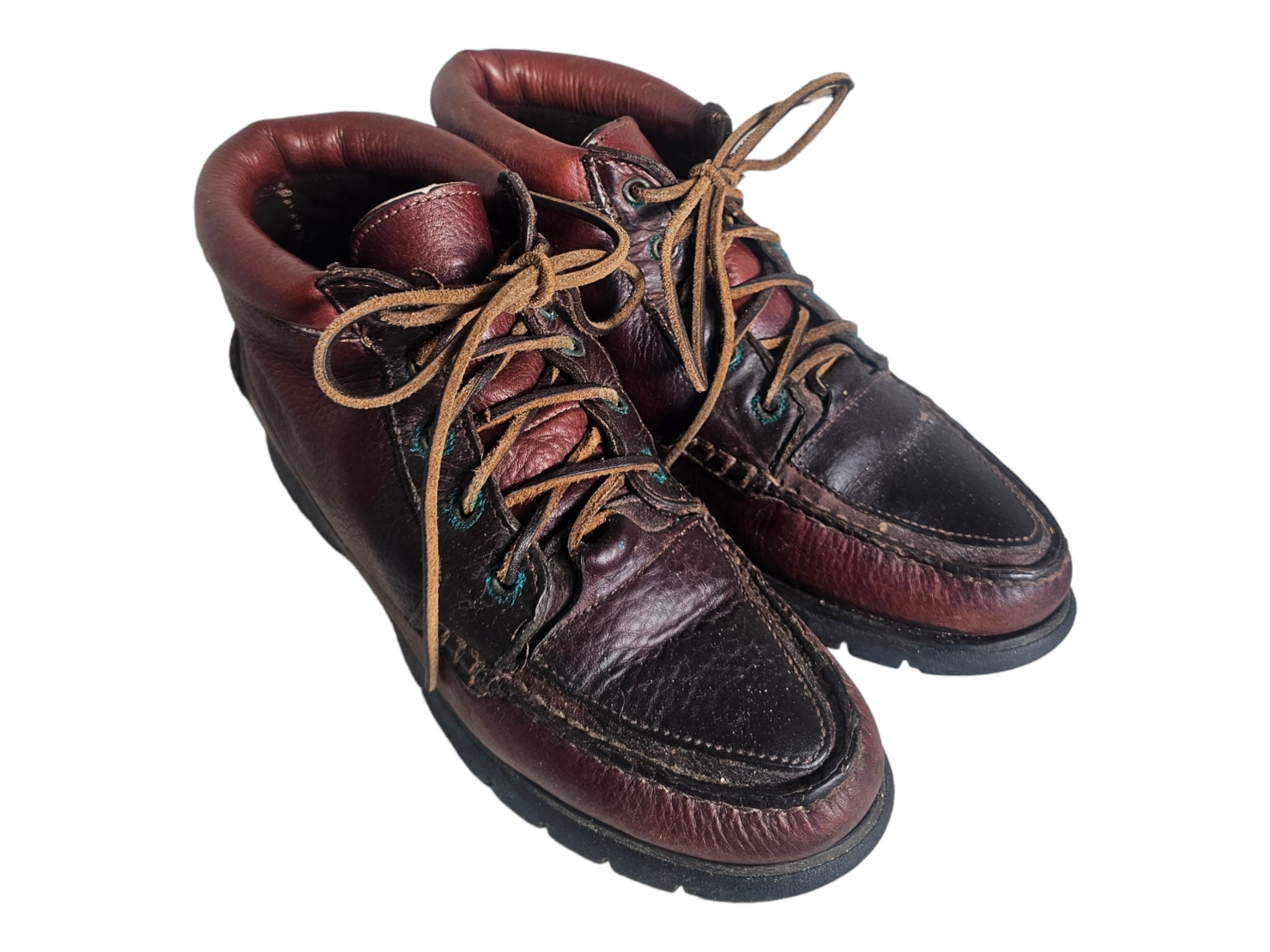Vintage 90s Timberland Hiking Boots Genuine Leather Size 7.5 Vintage 90s Timberland Hiking Boots Genuine Leather Size 7.5