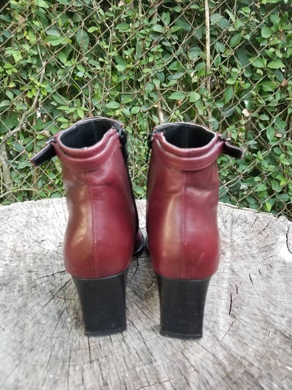 Sz. 6 Vintage Ankle Boots/Zipper Ankle Boots With… - image 6