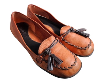 Sz 9 Vintage Cole Haan Country Loafers/genuine Leather Slip  display picture 1