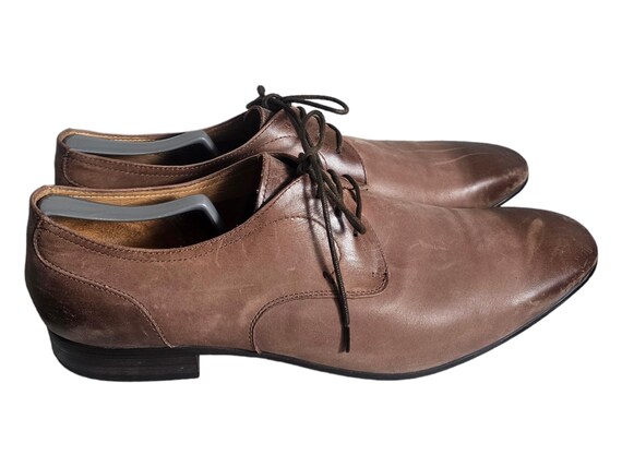 Men Bacco Bucci Mocha Brown Genuine Leather Dress Shoes Size  display picture 3