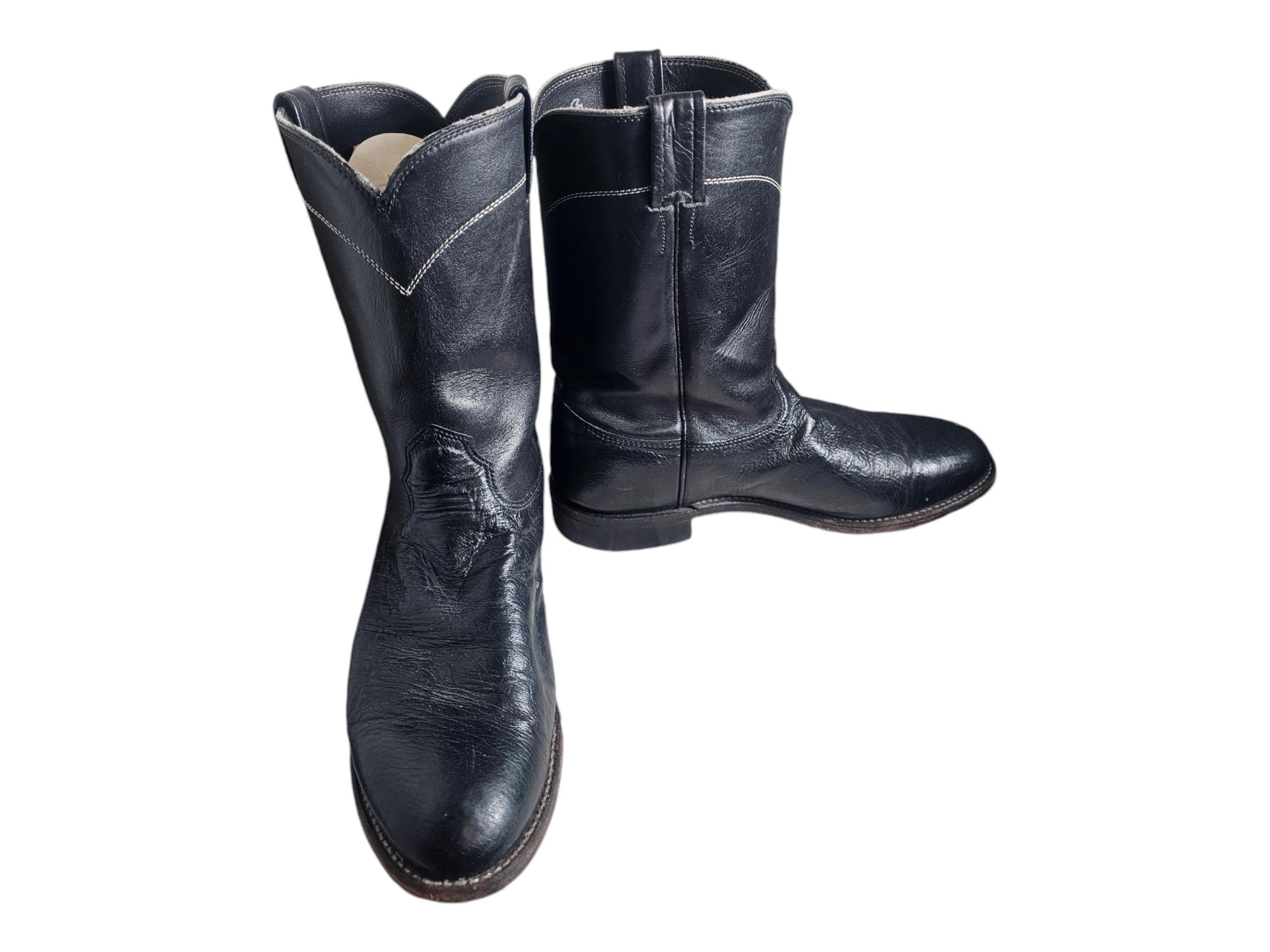 Mens Larry Mahan Square Toe  Cowboy Boots Size 9.5 Larry Mahan EE Boots for Men for Sale | Shop New & Used  main image 3