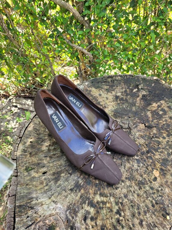 Vintage Women Suede Pumps by Vaneli 
