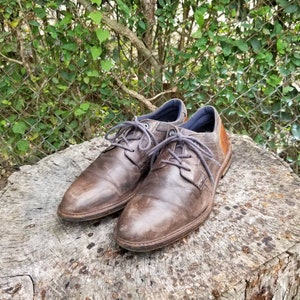 Bullboxer Mens Everson Oxfords Shoes Brown Leather Lace Up Size 8 Bull boxer everson brown - Gem main image 2