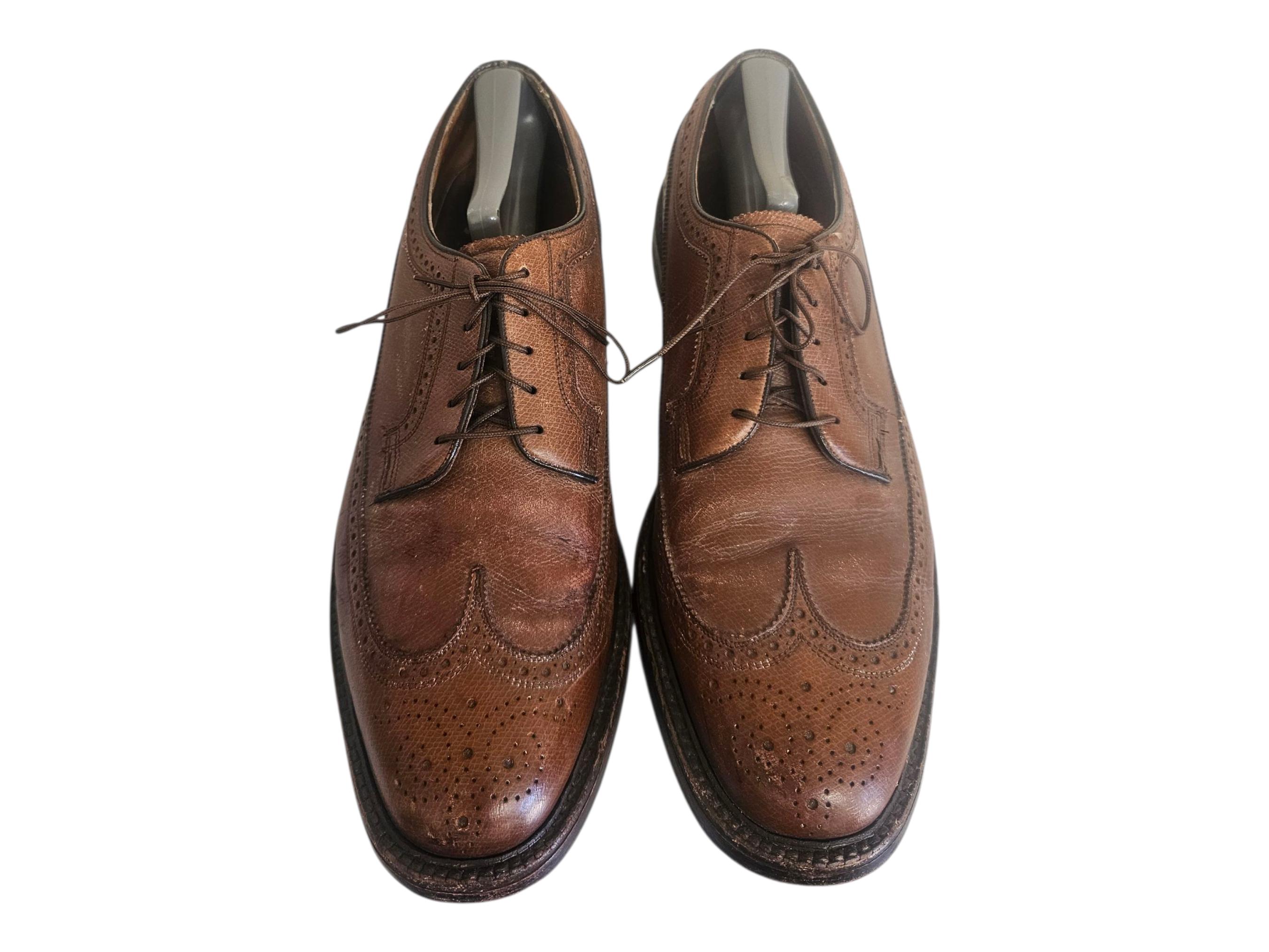 Florsheim Vintage Royal Imperial Wingtip Kenmoor V Cleat 637395 Sz